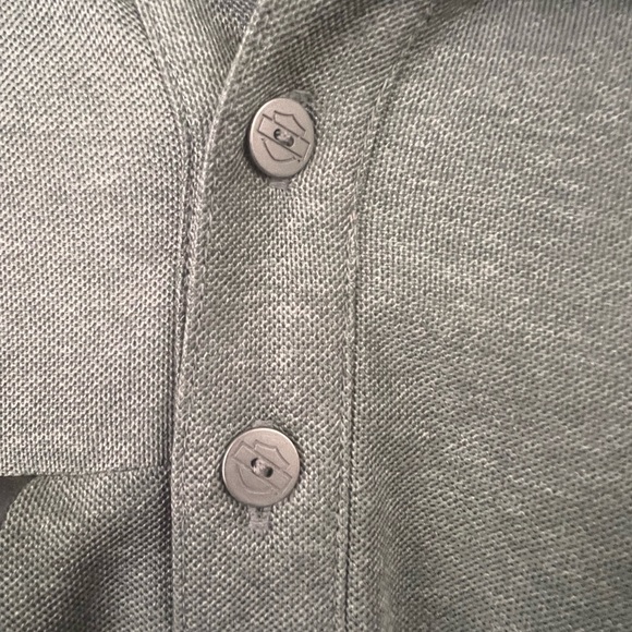 Harley-Davidson Gray Polo with Orange Accent - Picture 5 of 10